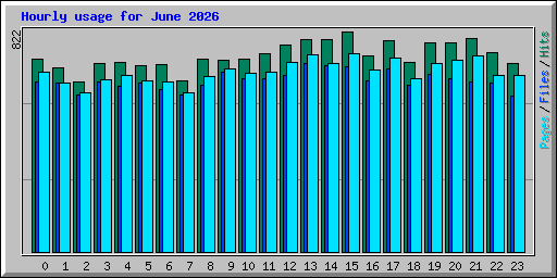 Hourly usage for June 2026